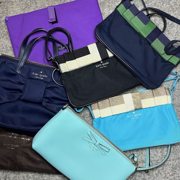 Assorted Bundle Lot Of 6 Kate Spade Hand Bag Purse Crossbody Sawyer Bow Barrow - Picture 1 of 16